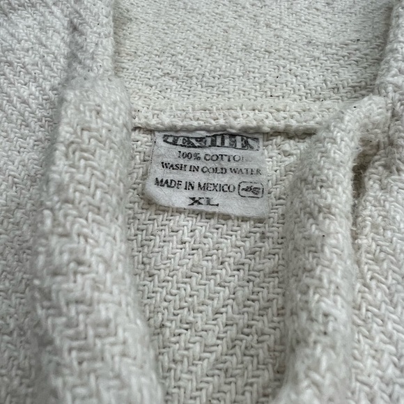 Vintage Dos Equis Zarape Hoodie Double Sided Graphic Logo Print - Picture 4 of 7